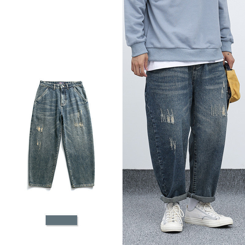 Fashion Retro Loose Harem Jeans Men Fashion Retro Loose Harem Jeans Men