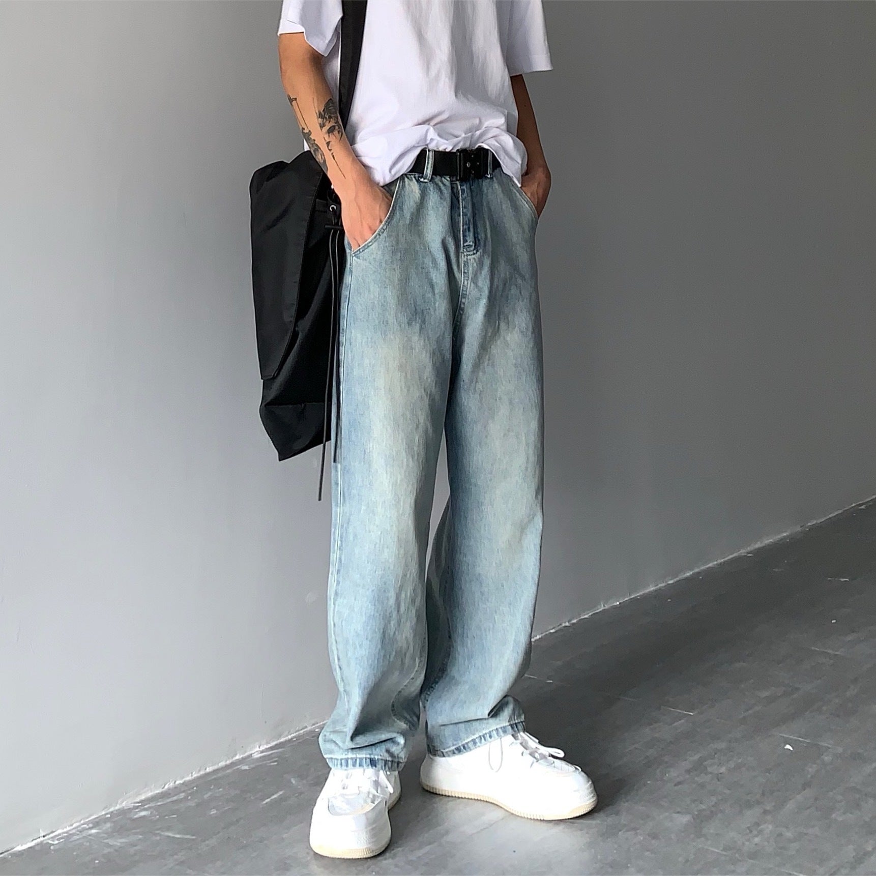 Wide-leg Jeans Men And Women Wide-leg Jeans Men And Women
