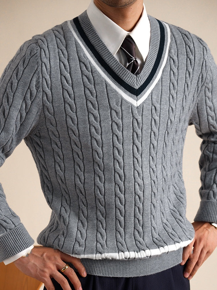 Men's College Style Casual Base Ride Thermal Head Cover Knitwear Men's College Style Casual Base Ride Thermal Head Cover Knitwear