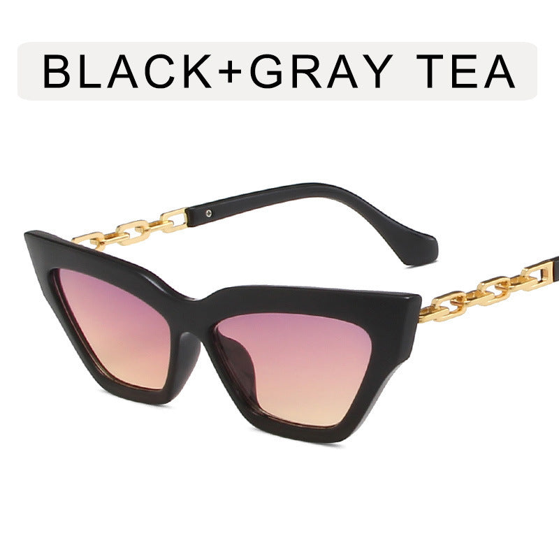 Chain Leg Cat Eye Sunglasses For Women Chain Leg Cat Eye Sunglasses For Women