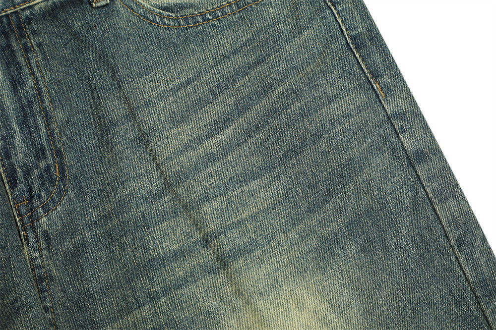 Washed White Texture Jeans For Men Washed White Texture Jeans For Men
