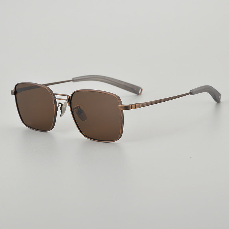 New Pure Titanium Glasses Frame Design Pilot Personality Fishing Driving Outdoor Men And Women Sunglasses Frame New Pure Titanium Glasses Frame Design Pilot Personality Fishing Driving Outdoor Men And Women Sunglasses Frame
