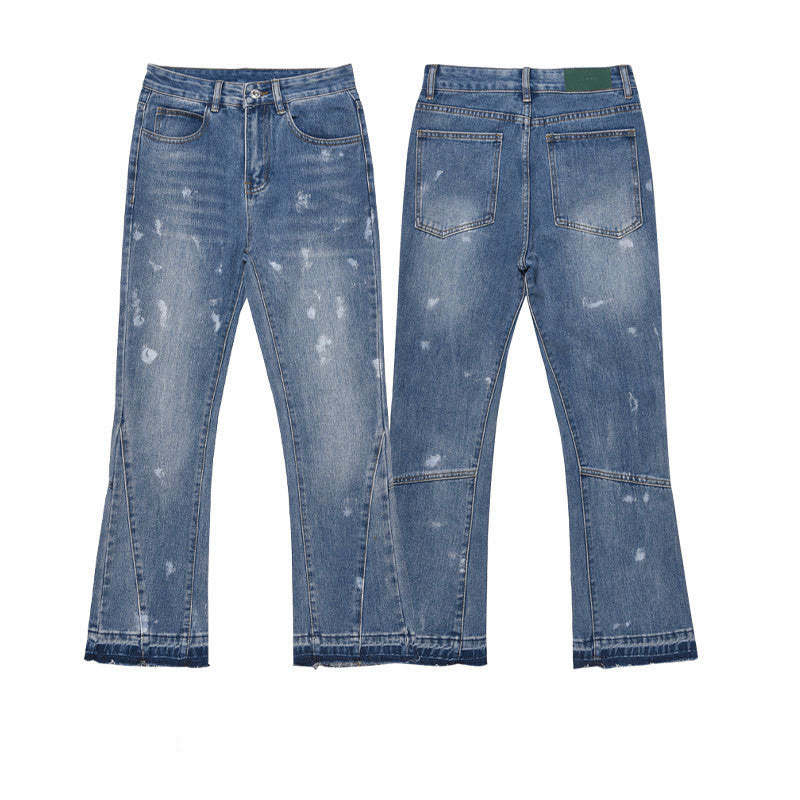 American High Street Draping Fried Street Jeans Men American High Street Draping Fried Street Jeans Men