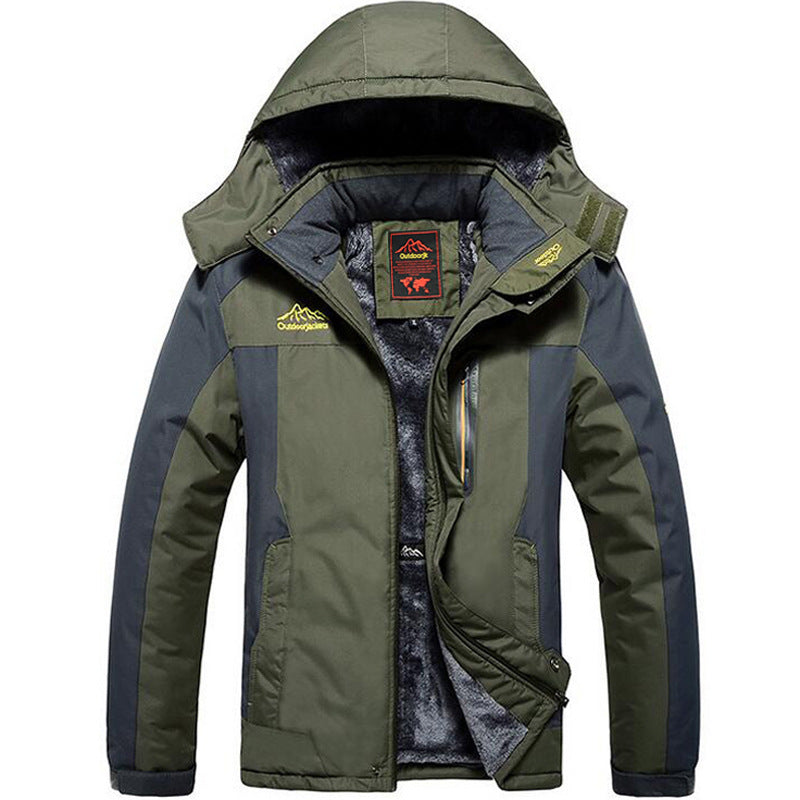 Outdoor Winter Plus Size Men's Assault Jacket Fleece Lined Padded Warm Keeping Outdoor Winter Plus Size Men's Assault Jacket Fleece Lined Padded Warm Keeping