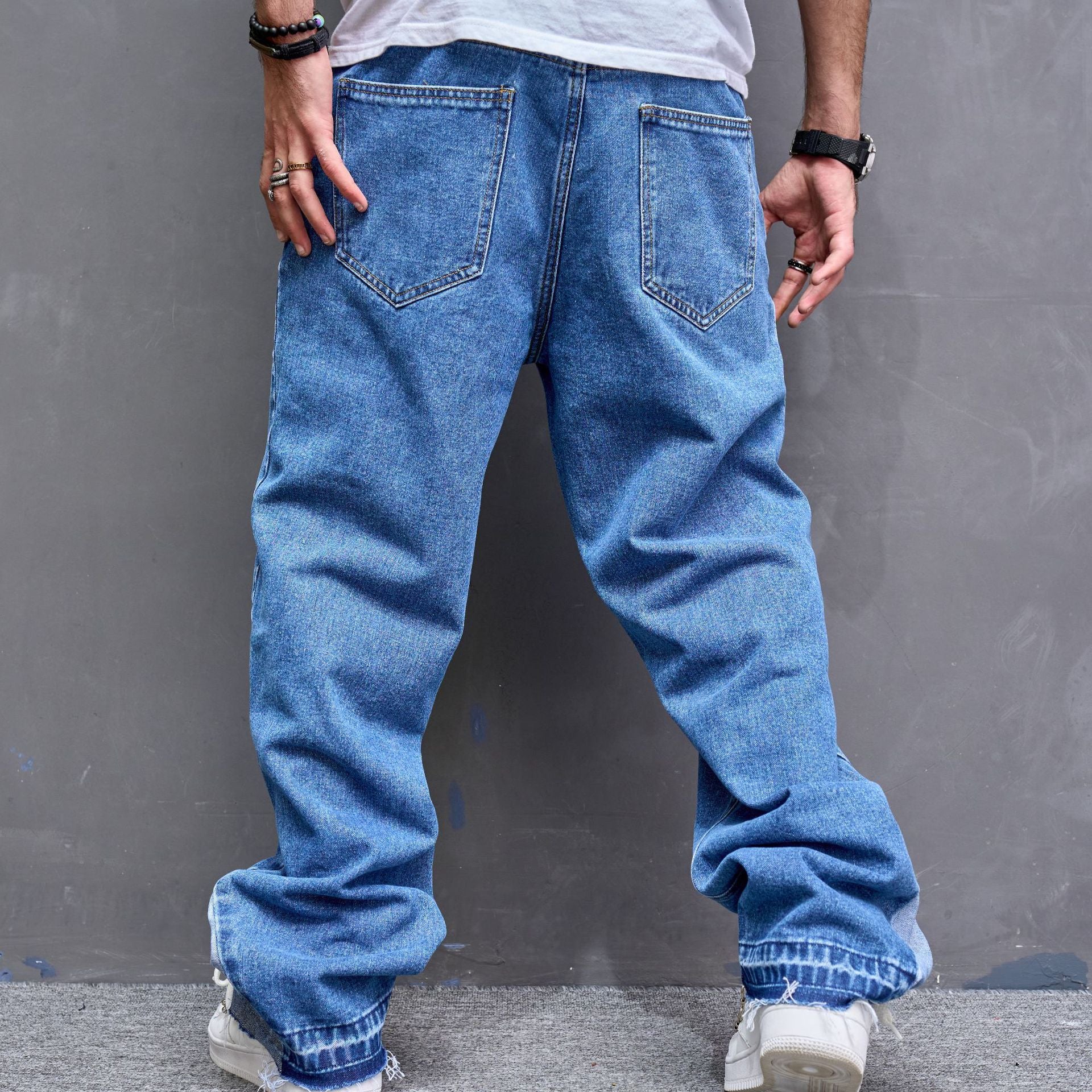Vintage Casual Jeans Men American Style Trend Vintage Casual Jeans Men American Style Trend