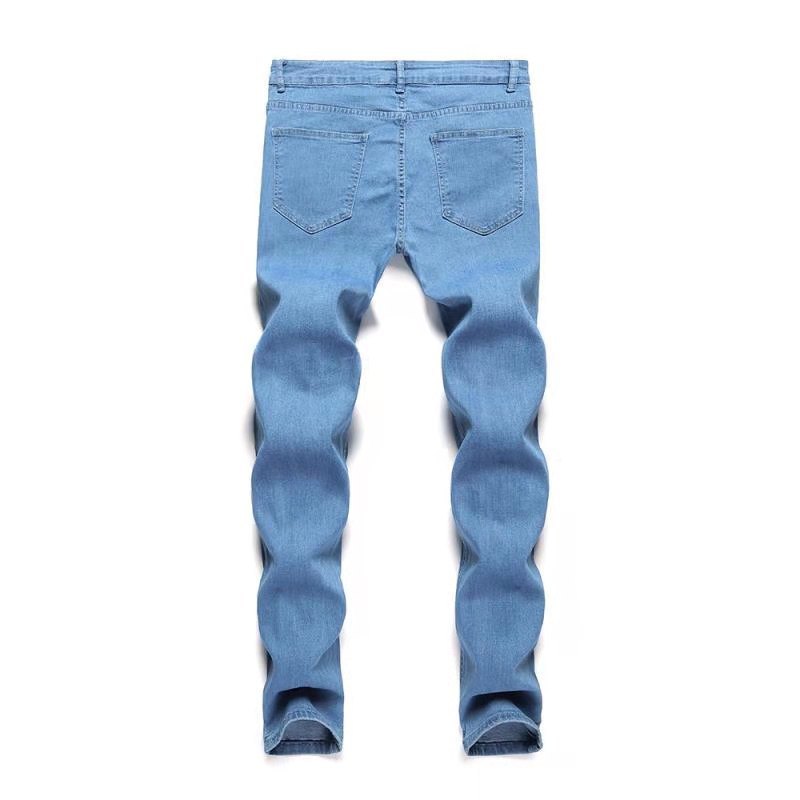 Men's Ripped Fashion Personalized Stretch Jeans Men's Ripped Fashion Personalized Stretch Jeans