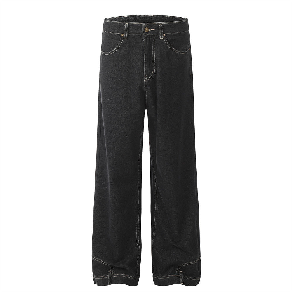 Pocket Flip-down Inside-out Wear Jeans Men Pocket Flip-down Inside-out Wear Jeans Men