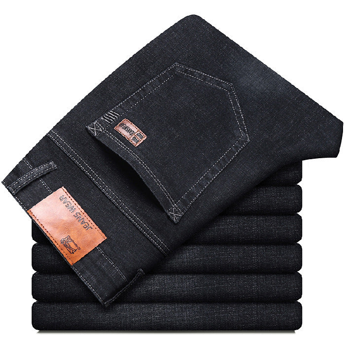 Spring Jeans Men's Elastic Straight Spring Jeans Men's Elastic Straight