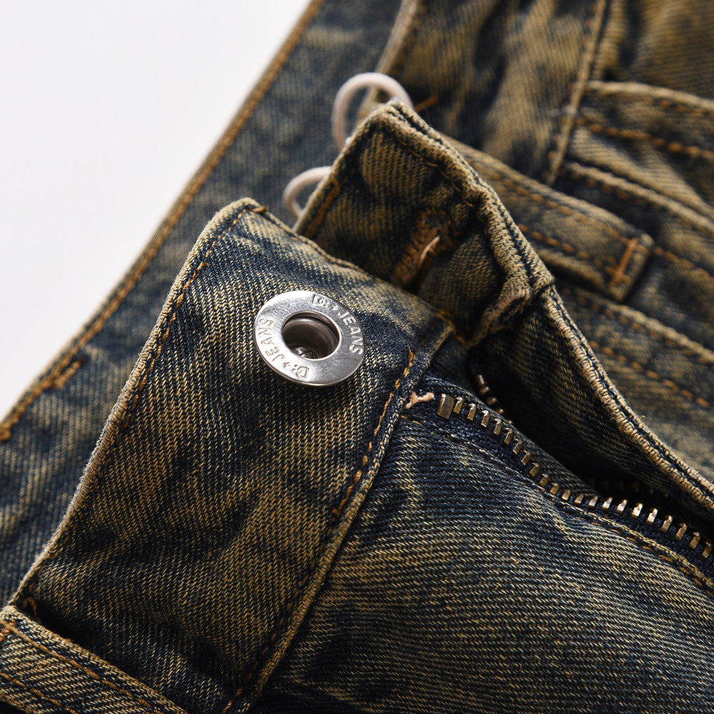 Fashion Personality Wide Leg Jeans Men Fashion Personality Wide Leg Jeans Men