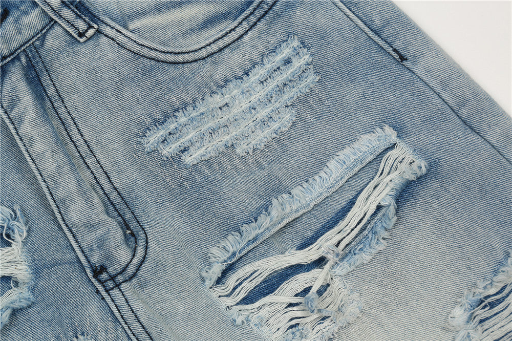 Fashion Flared Washed Jeans Men Fashion Flared Washed Jeans Men