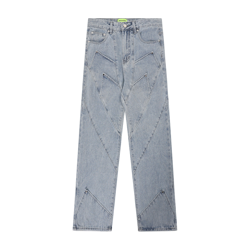 Heavy Industry Washed And Worn Jeans Men Heavy Industry Washed And Worn Jeans Men