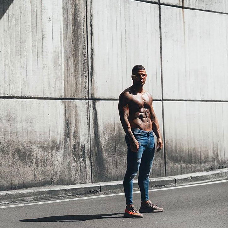 Over the Knee Men Super Skinny Hip Hop Slim Jeans Over the Knee Men Super Skinny Hip Hop Slim Jeans
