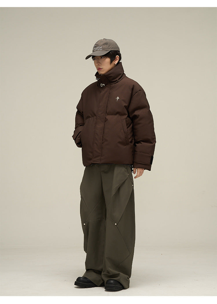 American Retro Down Cotton-padded Jacket For Men American Retro Down Cotton-padded Jacket For Men