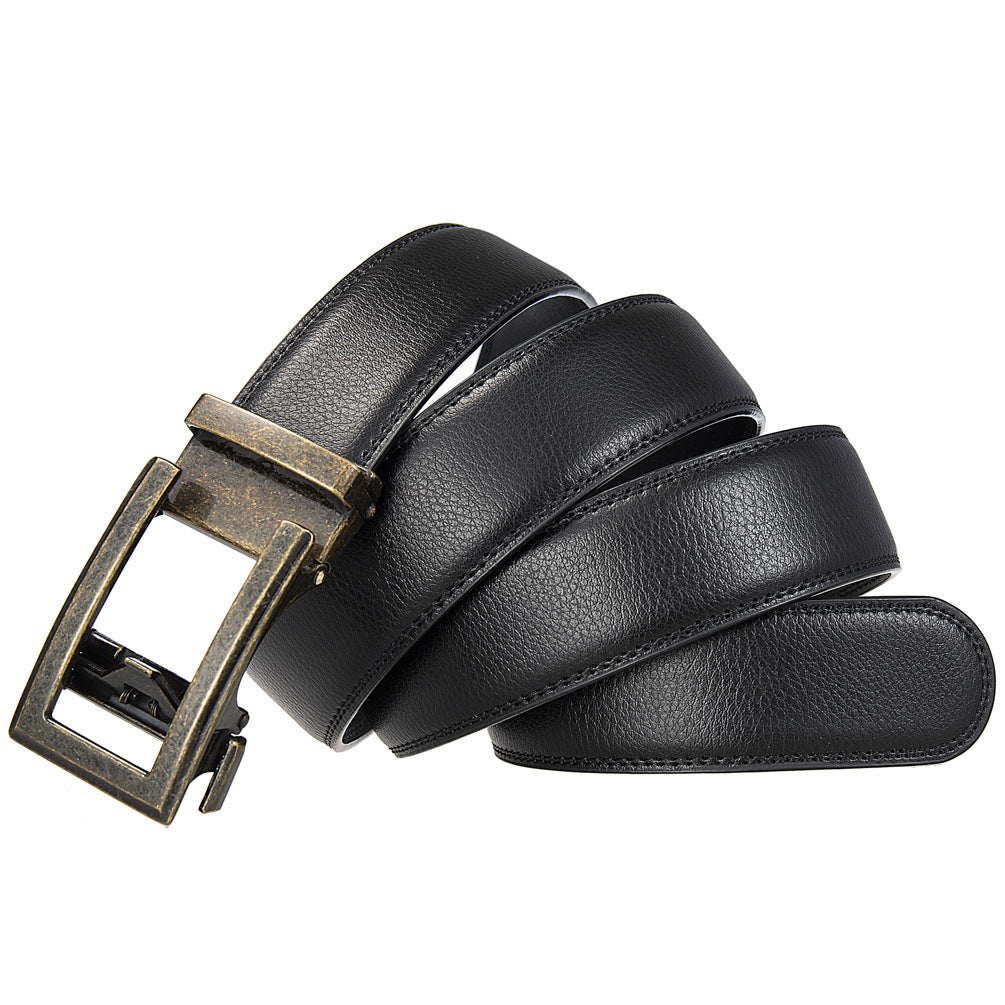 Antique Cowhide Men's Leather Belt Casual Business Comfort Click Belt Antique Cowhide Men's Leather Belt Casual Business Comfort Click Belt