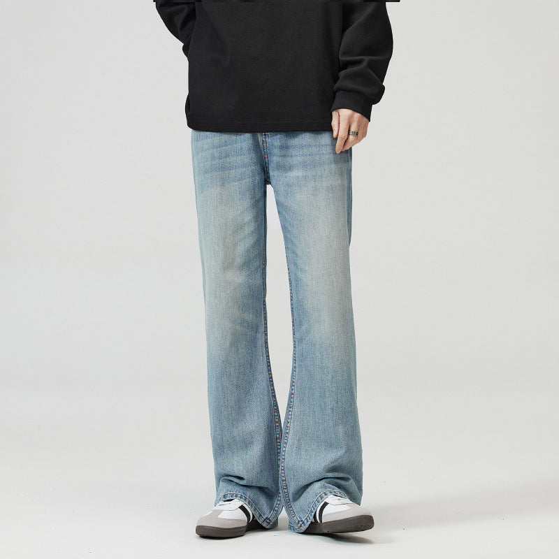 Washed Light Blue Skinny Jeans For Men Washed Light Blue Skinny Jeans For Men