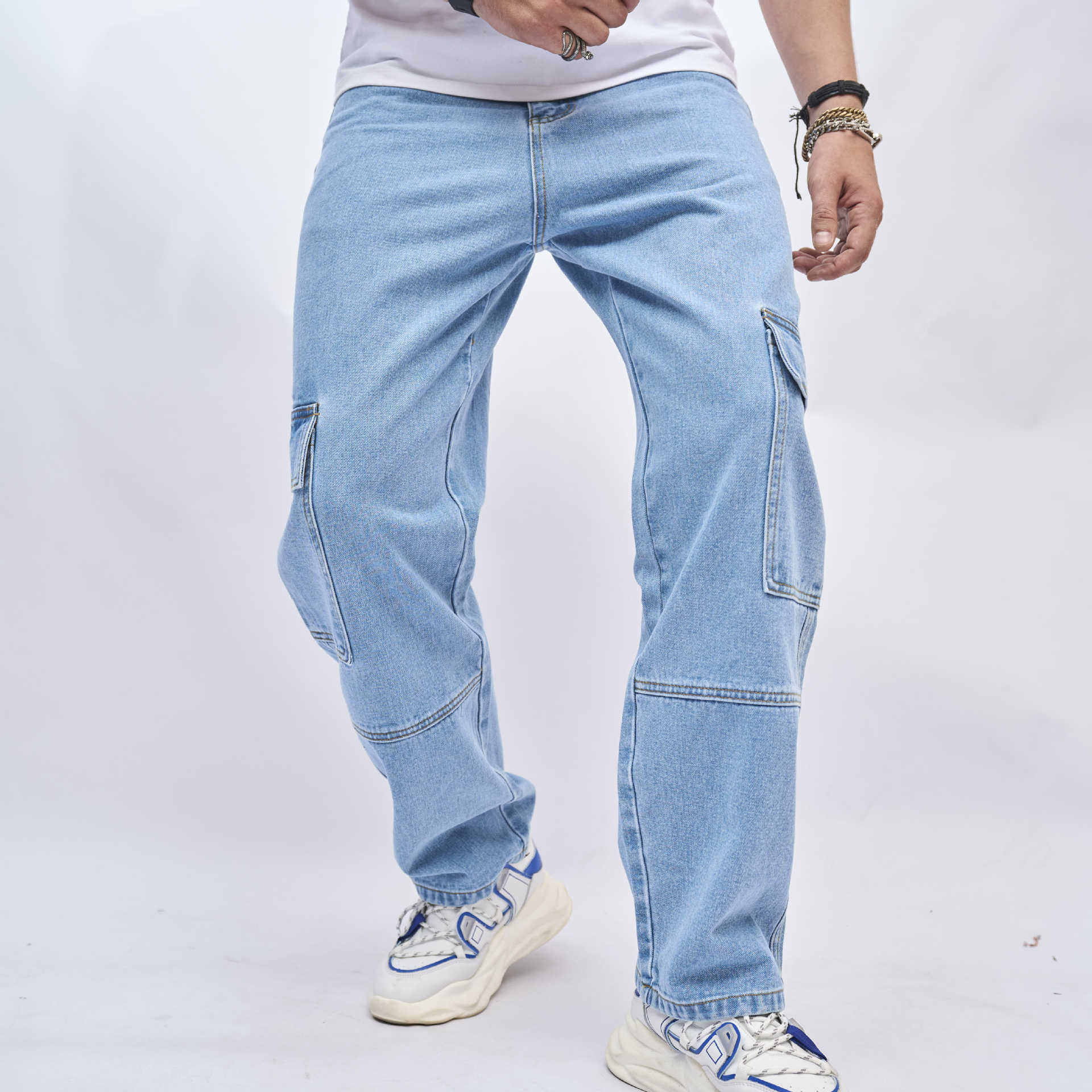 Jeans Men's American Style Trend Loose Jeans Men's American Style Trend Loose
