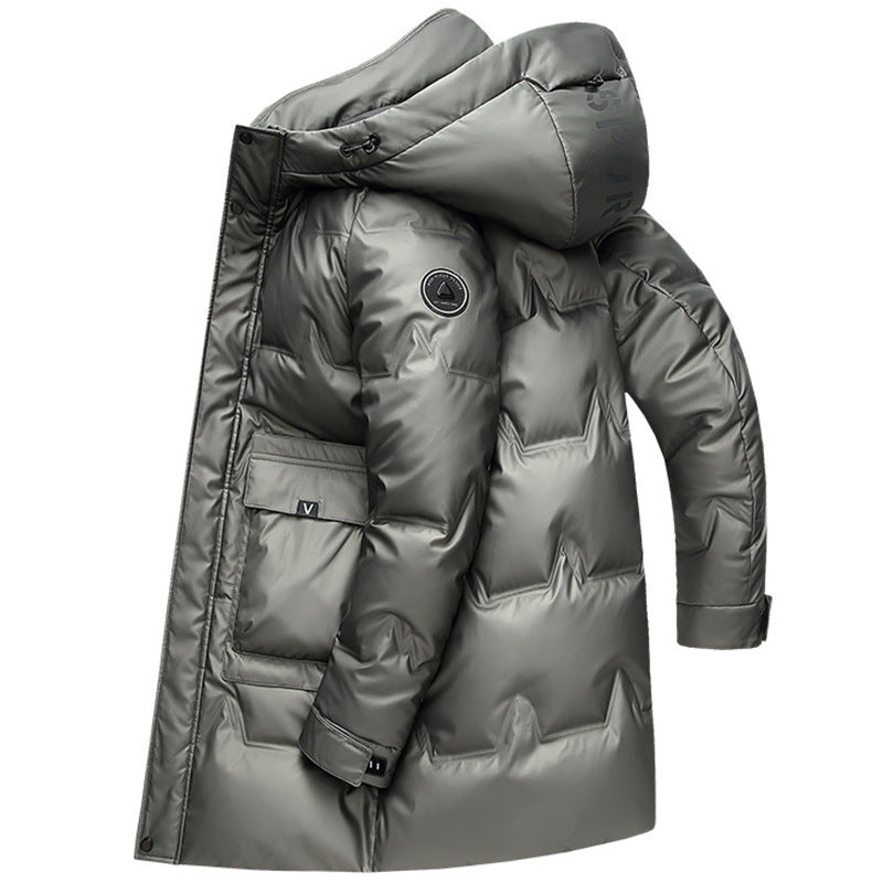 Men's Thickened Simple Hooded Down Jacket Men's Thickened Simple Hooded Down Jacket