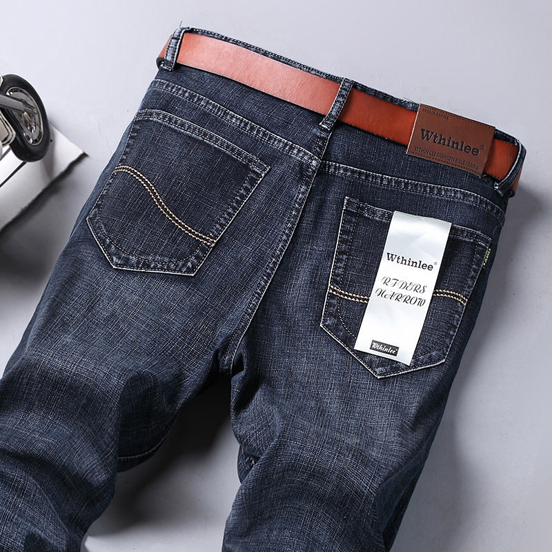 Jeans Men's Straight Loose Casual Pants Fleece-lined Thickened Men's Pants Jeans Men's Straight Loose Casual Pants Fleece-lined Thickened Men's Pants