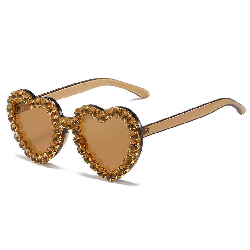 Fashionable All-match Peach Heart Sunglasses For Women Fashionable All-match Peach Heart Sunglasses For Women