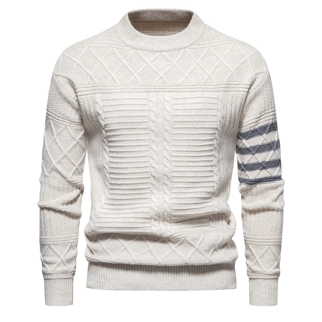 Men's Knitwear Sweater Fashion Simple Color Matching Men's Knitwear Sweater Fashion Simple Color Matching