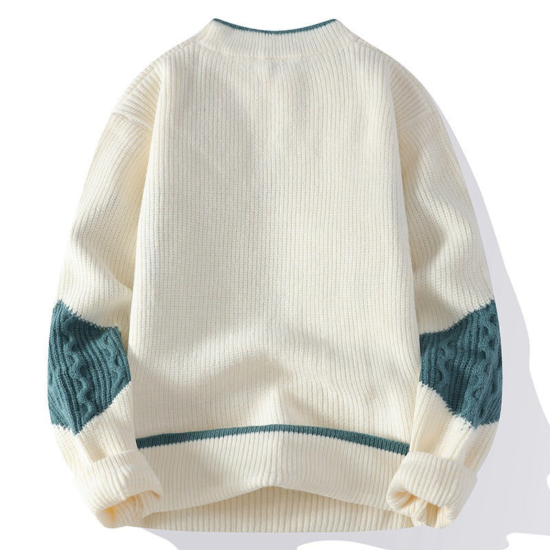 Men's Fashion Colorblock Knitwear Winter Men's Fashion Colorblock Knitwear Winter