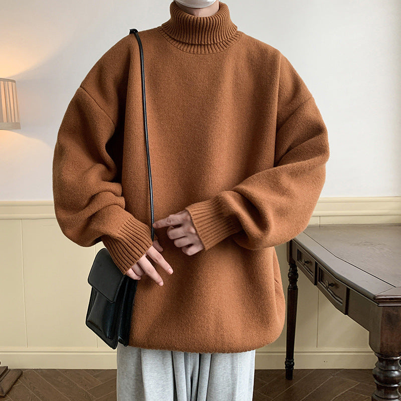 Solid Color Loose Pullover Inner Wear Sweater Solid Color Loose Pullover Inner Wear Sweater