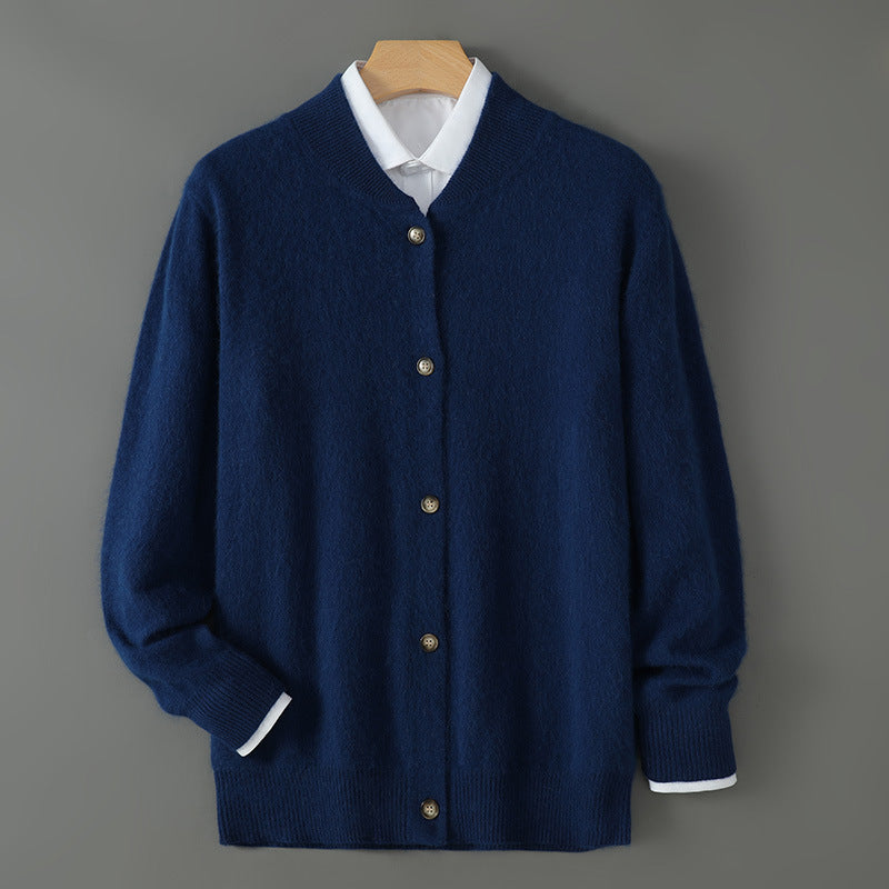 Casual Plus Size Outer Wear Men's Dehaired Angora Sweater Casual Plus Size Outer Wear Men's Dehaired Angora Sweater