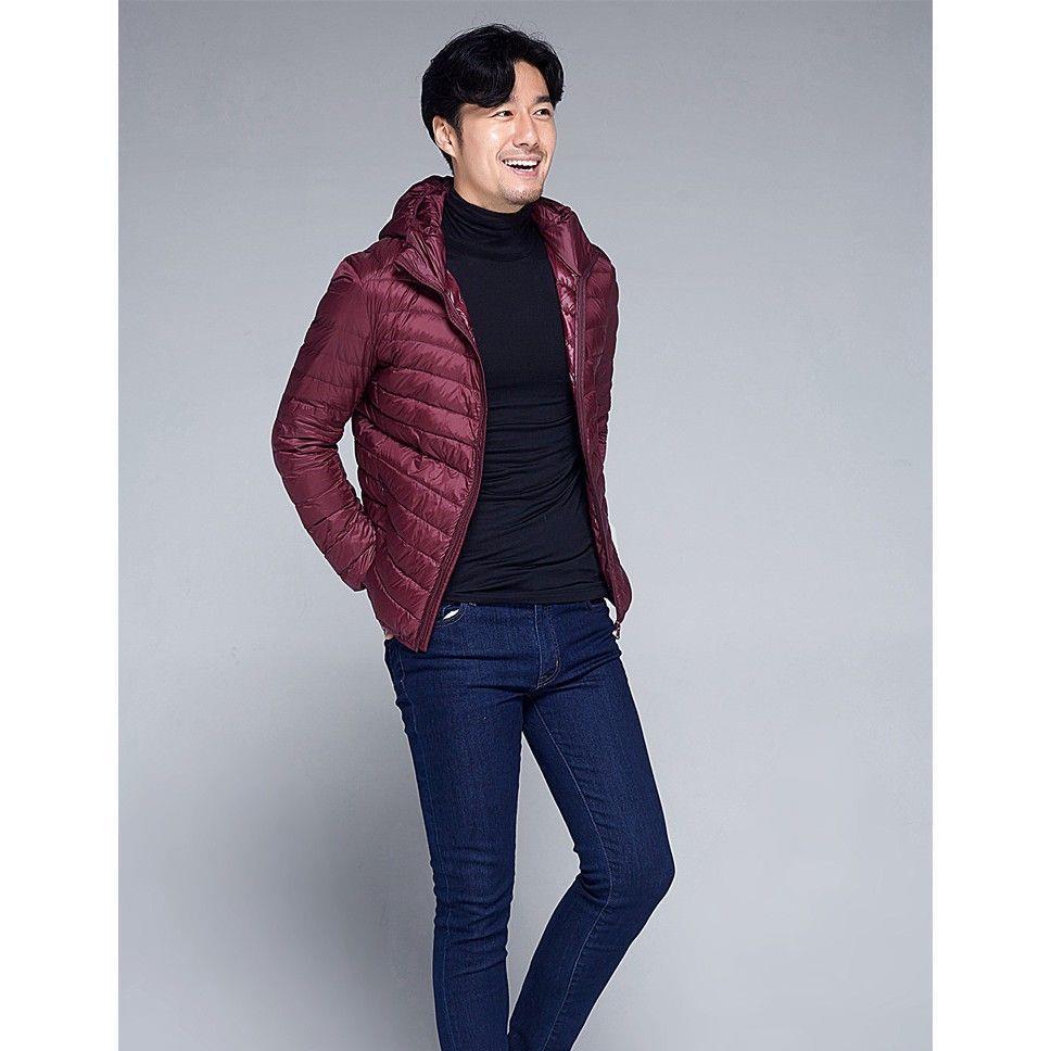Men's Short Plus Size Lightweight Feather Jacket Men's Short Plus Size Lightweight Feather Jacket