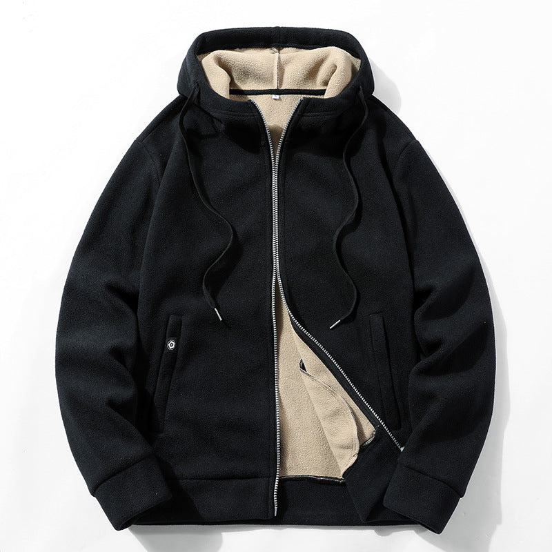 Men's Outdoor Fleece Coat Hooded Polar Fleece Jacket Men's Outdoor Fleece Coat Hooded Polar Fleece Jacket