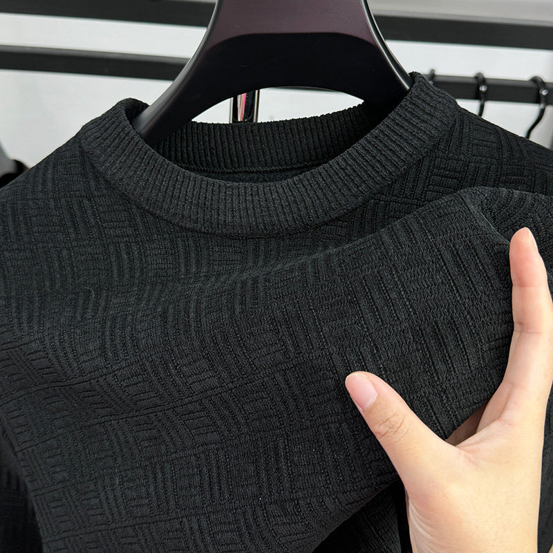Warm Leisure Round Neck Fashion Men's Top Warm Leisure Round Neck Fashion Men's Top