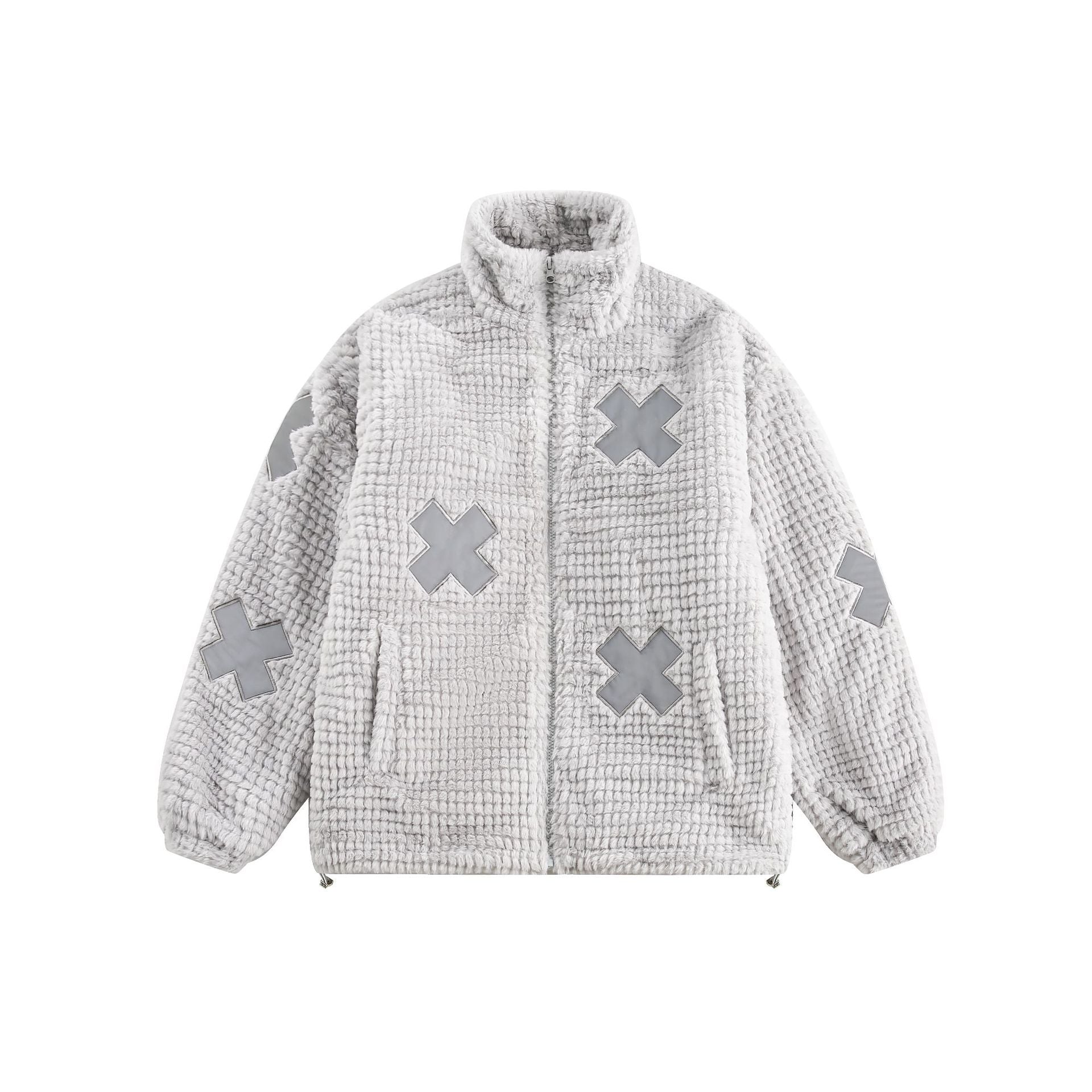Vintage Cotton-padded Jacket Men's And Women's Winter Warm Thickened Design Imitation Rabbit Fur All-matching Vintage Cotton-padded Jacket Men's And Women's Winter Warm Thickened Design Imitation Rabbit Fur All-matching