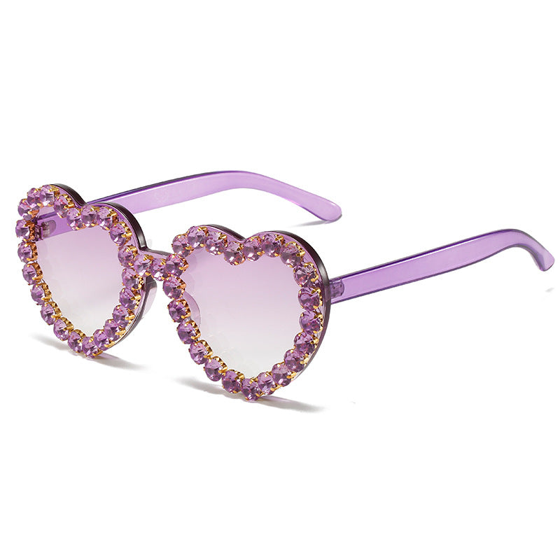 Fashionable All-match Peach Heart Sunglasses For Women Fashionable All-match Peach Heart Sunglasses For Women