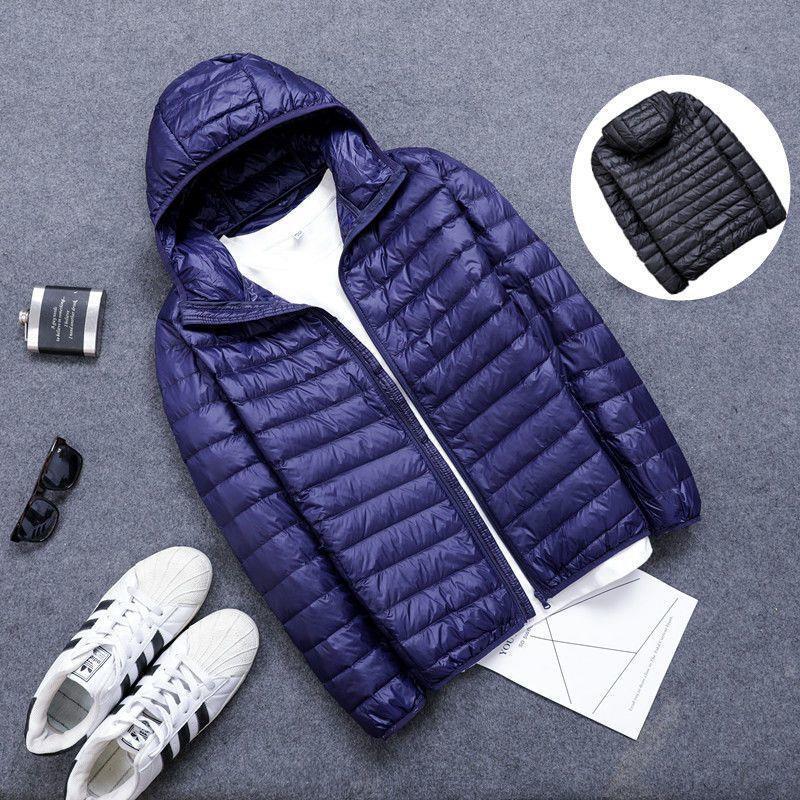 Men's Short Plus Size Lightweight Feather Jacket Men's Short Plus Size Lightweight Feather Jacket
