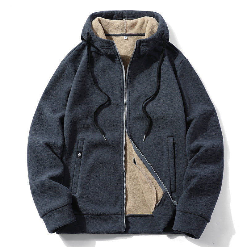 Men's Outdoor Fleece Coat Hooded Polar Fleece Jacket Men's Outdoor Fleece Coat Hooded Polar Fleece Jacket