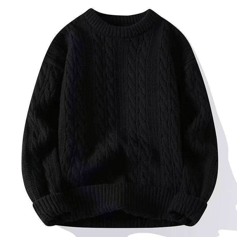 Men's Extra Thick Warm Pullover Round Neck Sweater Men's Extra Thick Warm Pullover Round Neck Sweater