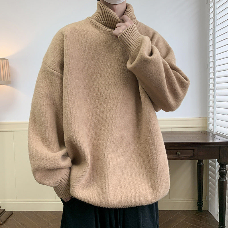 Solid Color Loose Pullover Inner Wear Sweater Solid Color Loose Pullover Inner Wear Sweater