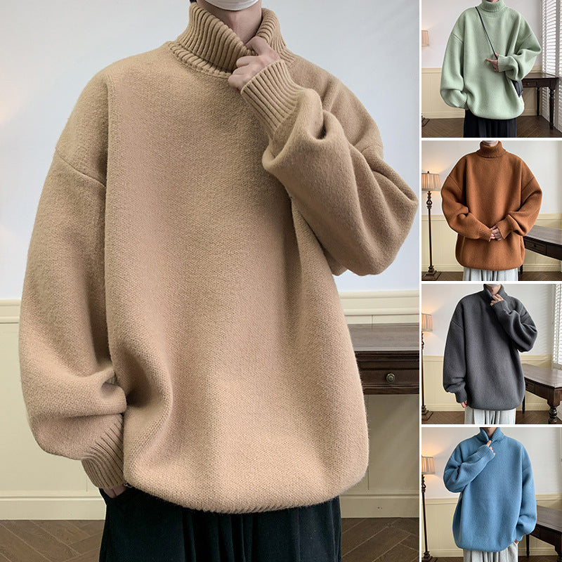 Solid Color Loose Pullover Inner Wear Sweater Solid Color Loose Pullover Inner Wear Sweater