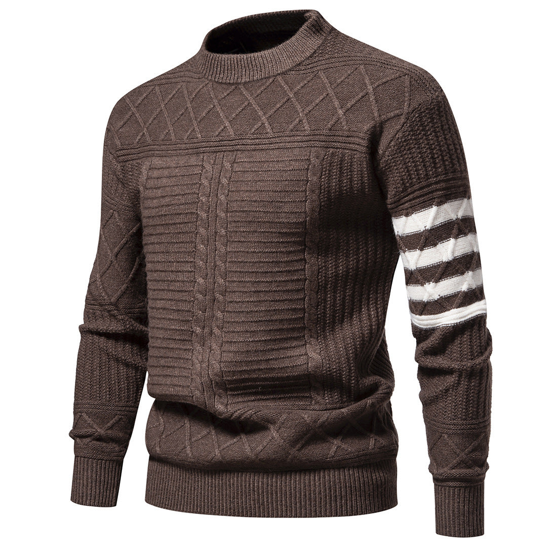 Men's Knitwear Sweater Fashion Simple Color Matching Men's Knitwear Sweater Fashion Simple Color Matching
