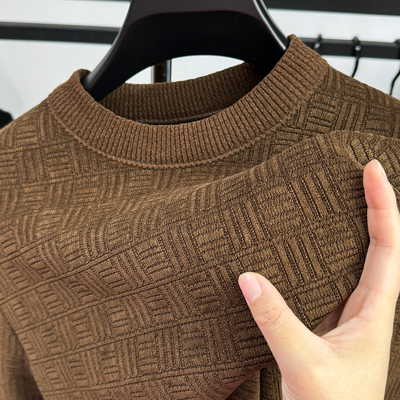 Warm Leisure Round Neck Fashion Men's Top Warm Leisure Round Neck Fashion Men's Top