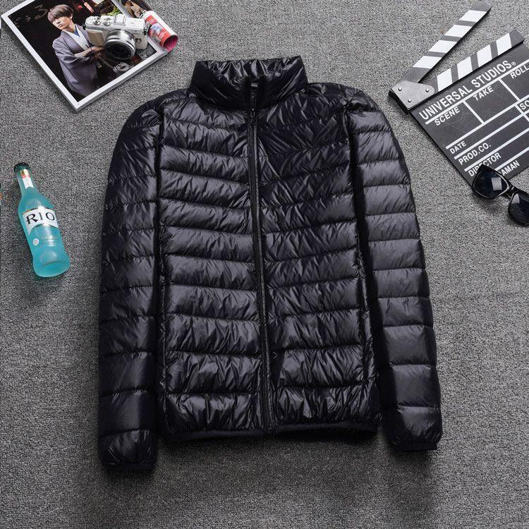Men's Short Plus Size Lightweight Feather Jacket Men's Short Plus Size Lightweight Feather Jacket