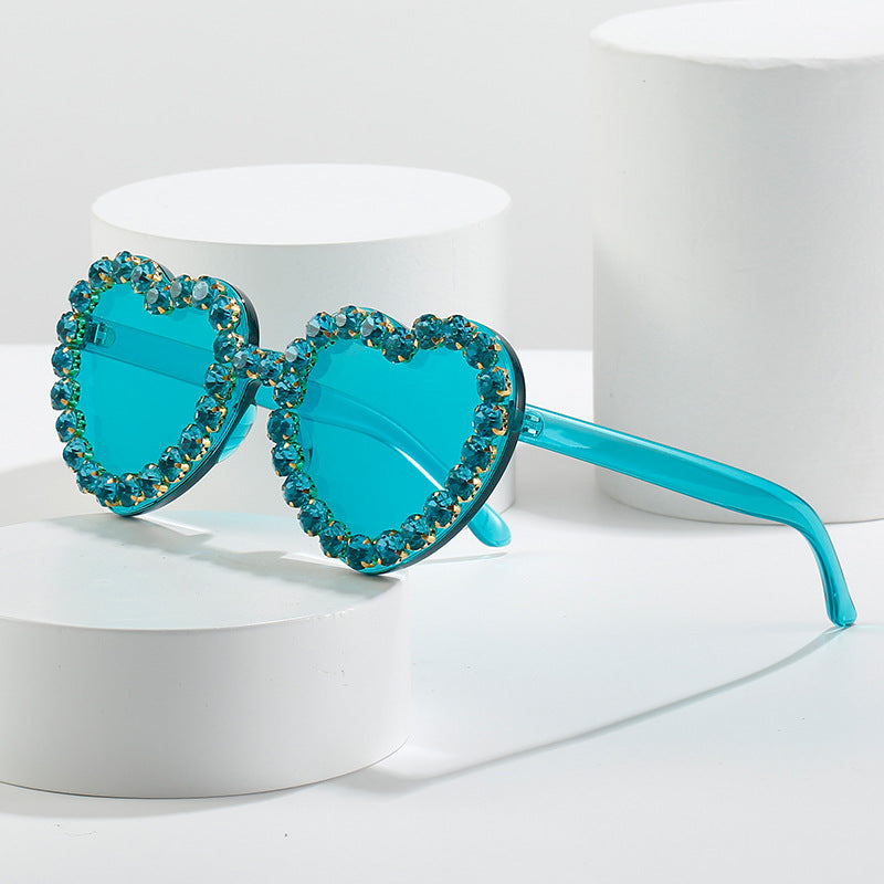 Fashionable All-match Peach Heart Sunglasses For Women Fashionable All-match Peach Heart Sunglasses For Women