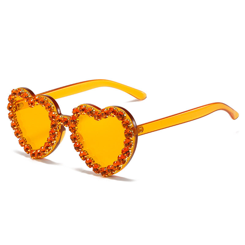 Fashionable All-match Peach Heart Sunglasses For Women Fashionable All-match Peach Heart Sunglasses For Women