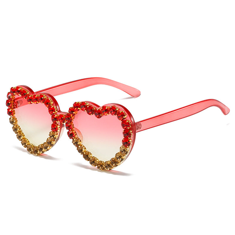 Fashionable All-match Peach Heart Sunglasses For Women Fashionable All-match Peach Heart Sunglasses For Women