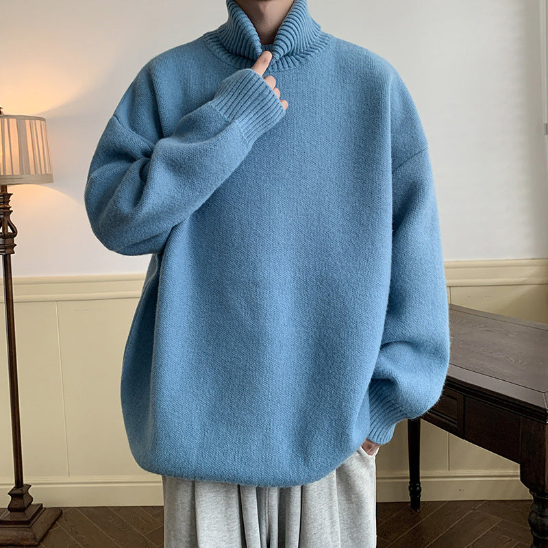 Solid Color Loose Pullover Inner Wear Sweater Solid Color Loose Pullover Inner Wear Sweater