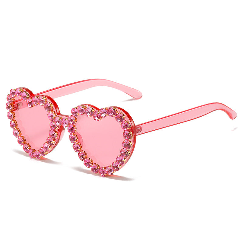 Fashionable All-match Peach Heart Sunglasses For Women Fashionable All-match Peach Heart Sunglasses For Women