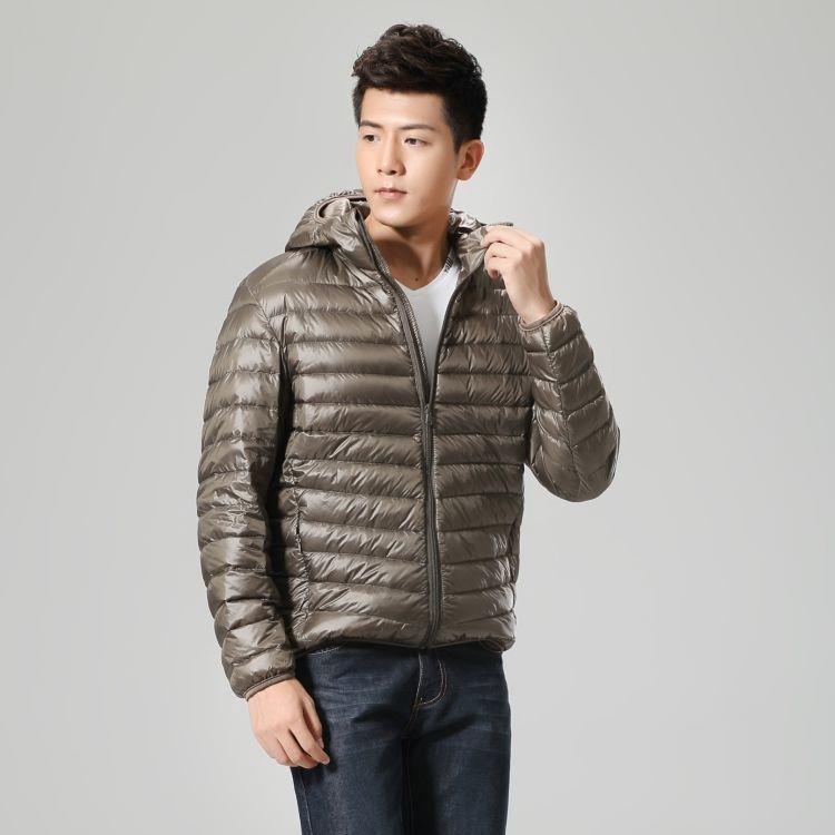 Men's Short Plus Size Lightweight Feather Jacket Men's Short Plus Size Lightweight Feather Jacket
