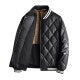 Jacket Men's Leather Coat Men's Trendy Baseball Uniform Jacket Men's Leather Coat Men's Trendy Baseball Uniform