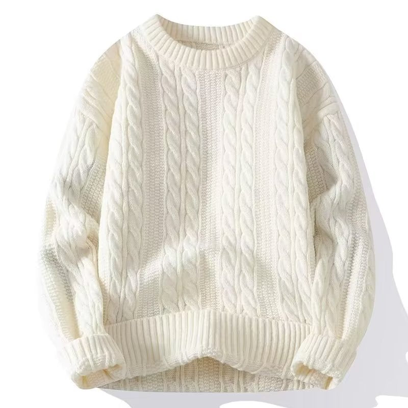 Men's Extra Thick Warm Pullover Round Neck Sweater Men's Extra Thick Warm Pullover Round Neck Sweater