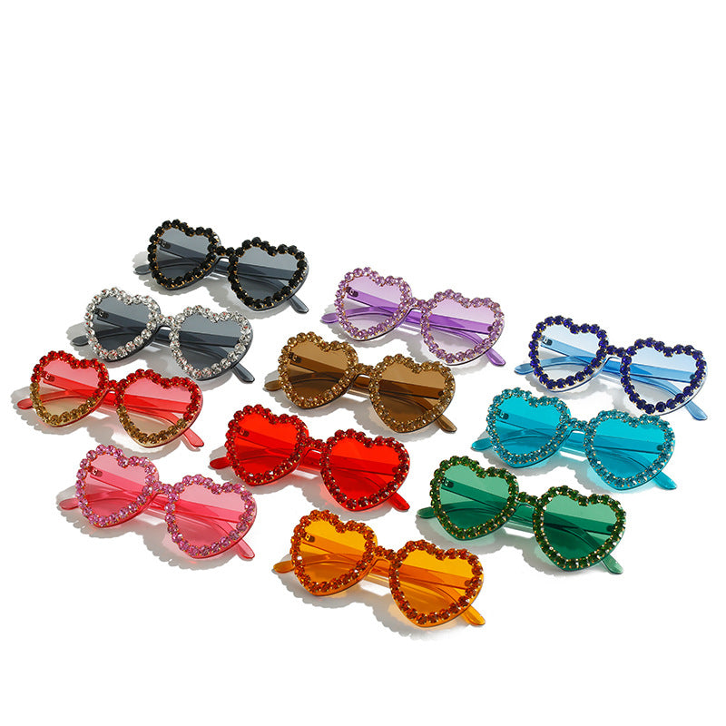 Fashionable All-match Peach Heart Sunglasses For Women Fashionable All-match Peach Heart Sunglasses For Women