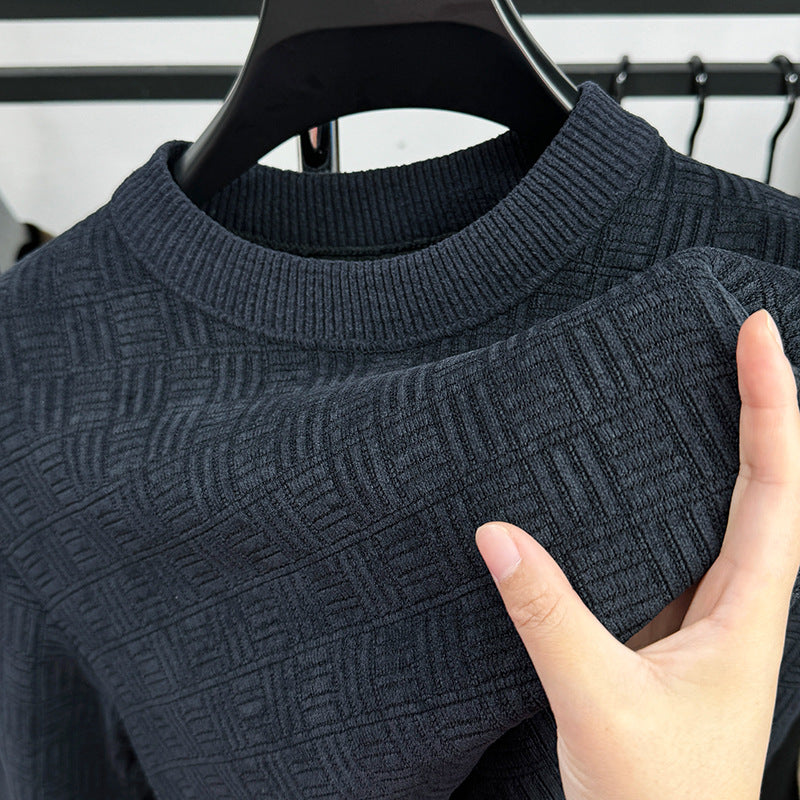 Warm Leisure Round Neck Fashion Men's Top Warm Leisure Round Neck Fashion Men's Top